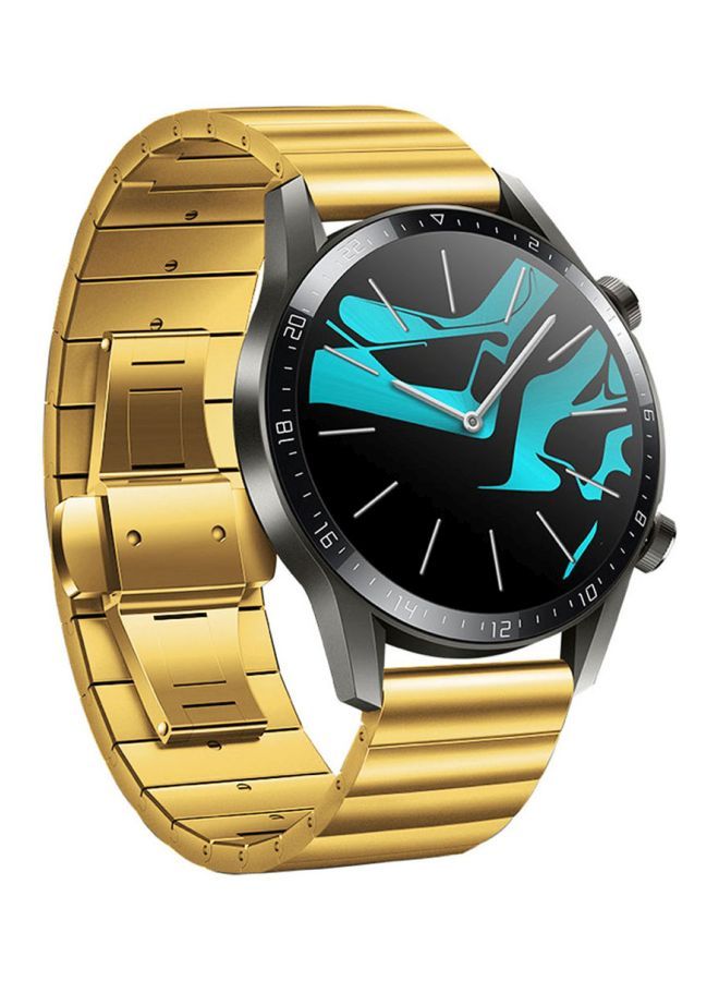 NIBEMINENT Replacement Watchband For Huawei Watch GT2 (46 mm)/Honor Magicwatch/Magicwatch 2 (46mm) Gold