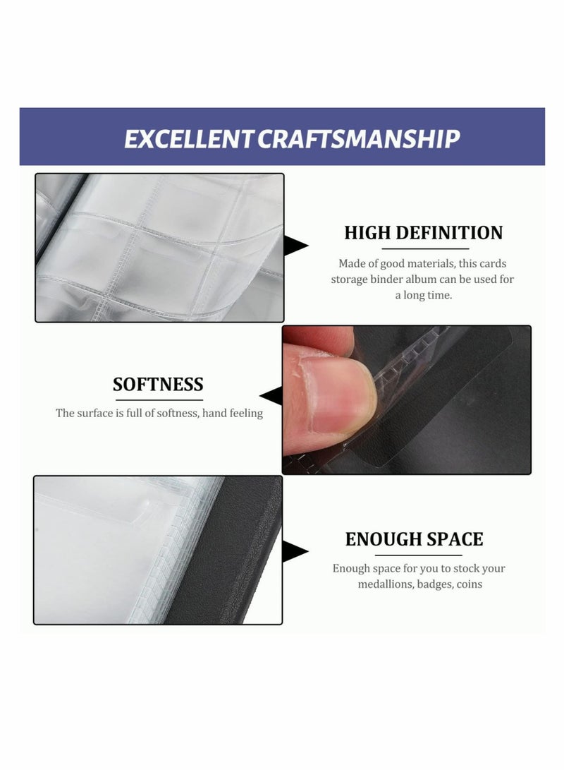 Captaintech Coin Collecting Holder Album, Card Pocket Binder Baseball Card Sleeves Stamp Album Coin Collection Holder Album - Image 2