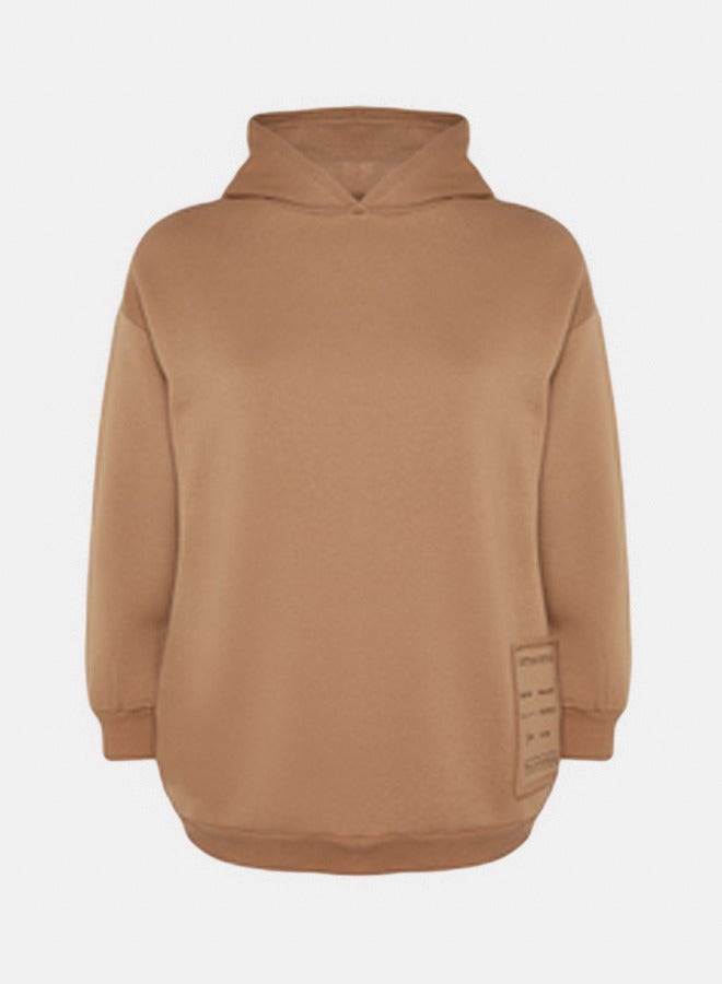 trendyol Embroidery Detailed Oversize Knitted Sweatshirt - Image 4