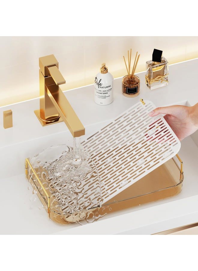 Seoneiro Whiskey Glass Holder, Coffee Cup Food Tray, Bathroom Counter Organizer, Dresser-Cosmetic-Skin Care Organizer, Kitchen Spice Rack. - Image 5