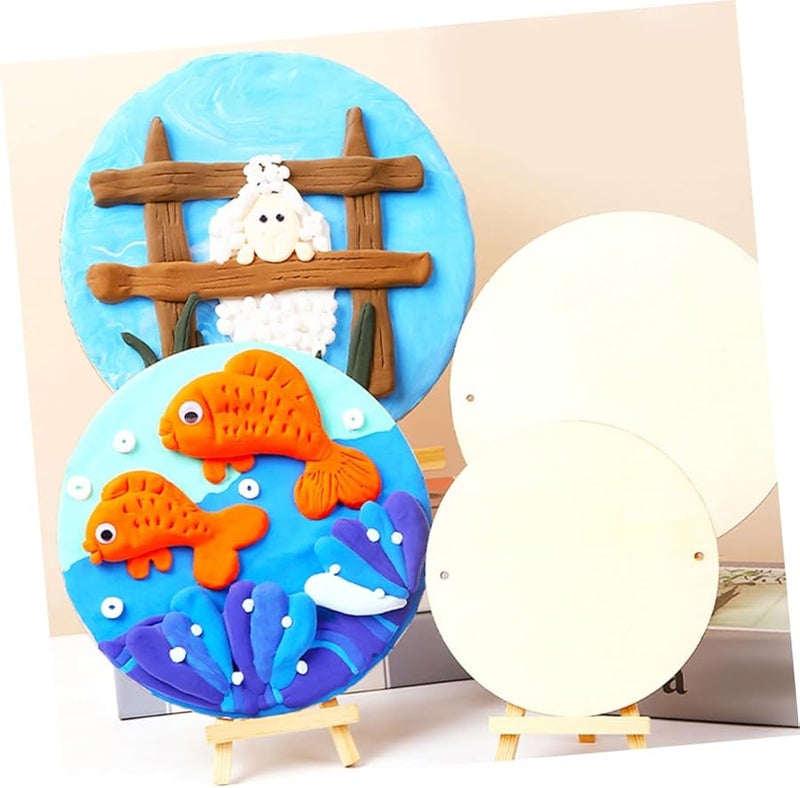 2Pcs Clay Sculpting Tools Set with 20X20cm Wooden Base Board for Pottery Painting - Image 4