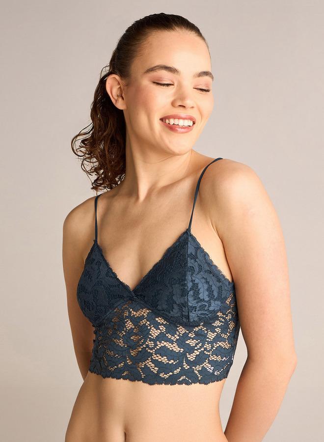 Splash FAV Lace Detail Bralette with Adjustable Straps - Image 1