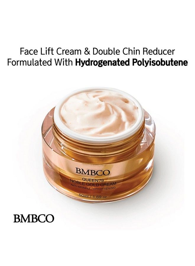 BMBCO Face Lift Gold Cream Double Chin Reducer Tightening Lifting Sagging Skin Care Tox For Neck Firming & Eye Wrinkle Collagen Peptides Moisturizer Korean Anti Aging Facial Repair Products - Image 3