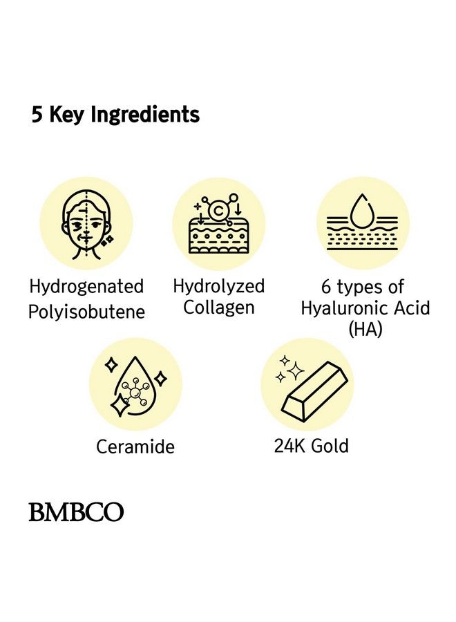 BMBCO Face Lift Gold Cream Double Chin Reducer Tightening Lifting Sagging Skin Care Tox For Neck Firming & Eye Wrinkle Collagen Peptides Moisturizer Korean Anti Aging Facial Repair Products - Image 5