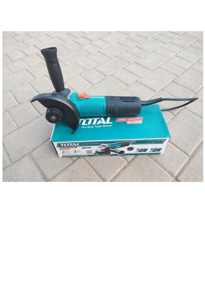 TOTAL Total 900W Angle Grinder, 125mm Disc, 12000RPM – Powerful Grinding Tool with Auxiliary Handle for Metal, Stone, and Concrete – TG10912556  - Image 3