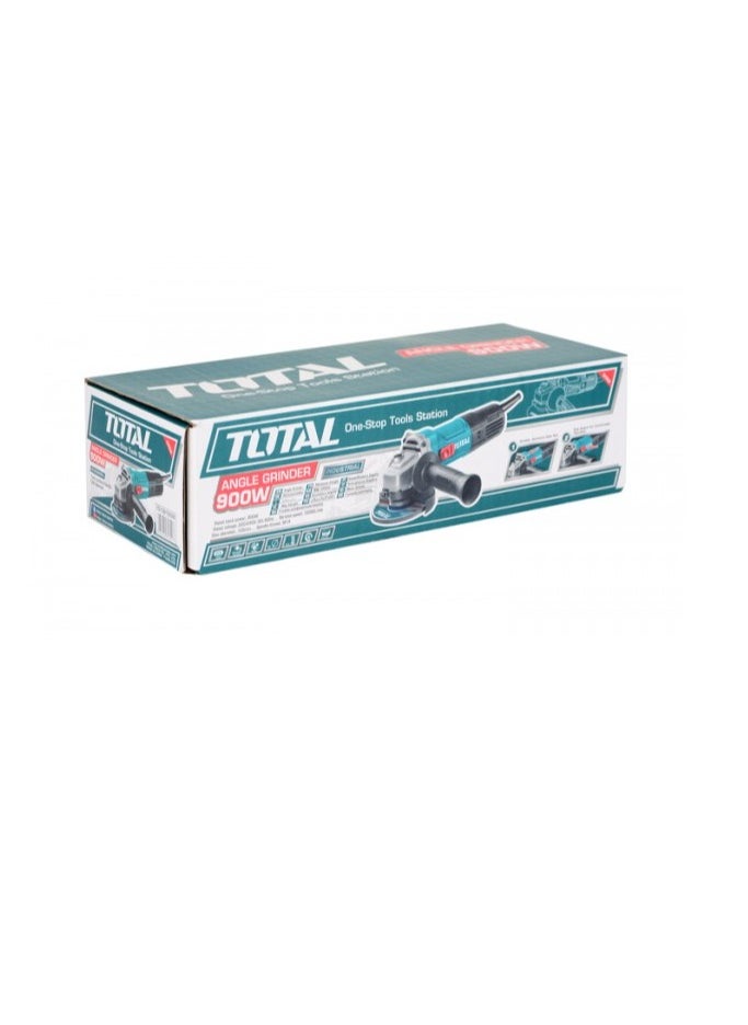 TOTAL Total 900W Angle Grinder, 125mm Disc, 12000RPM – Powerful Grinding Tool with Auxiliary Handle for Metal, Stone, and Concrete – TG10912556  - Image 5