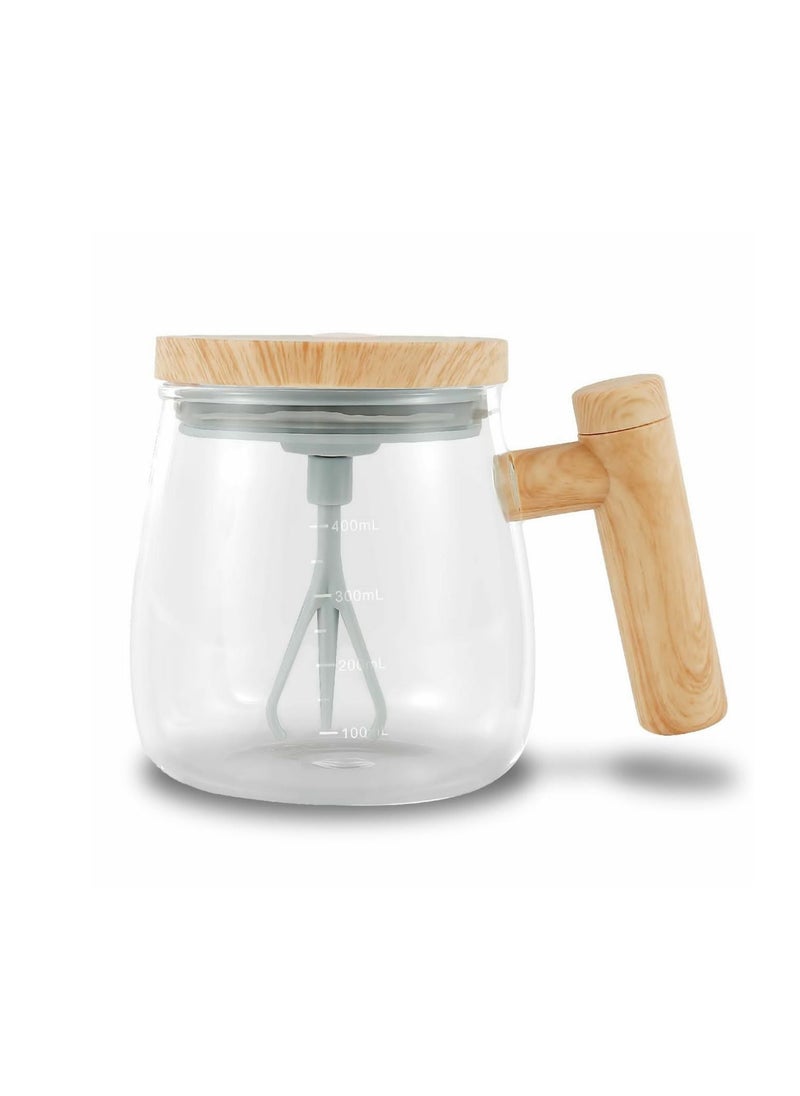 دينكس كوب خلط القهوة الكهربائي المصنوع من الزجاج المقاوم للحرارة والبرودة، سهل التنظيف ويعمل بلمسة واحدة - Image 2