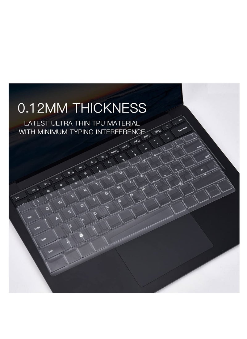 1Pack Keyboard Cover Ultra Thin for Microsoft Surface Laptop 6(2024) 5 4 3 13.5 & 15 2022-2019 Release, Surface Laptop Keyboard Protector Skin -US Layout