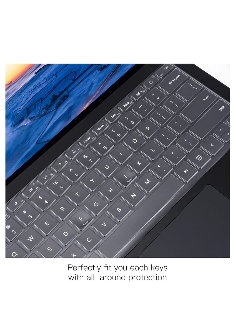1Pack Keyboard Cover Ultra Thin for Microsoft Surface Laptop 6(2024) 5 4 3 13.5 & 15 2022-2019 Release, Surface Laptop Keyboard Protector Skin -US Layout