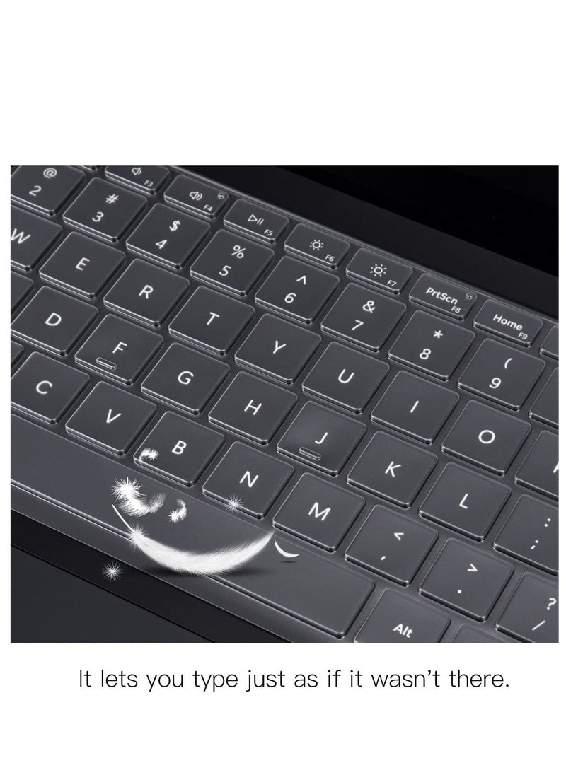 1Pack Keyboard Cover Ultra Thin for Microsoft Surface Laptop 6(2024) 5 4 3 13.5 & 15 2022-2019 Release, Surface Laptop Keyboard Protector Skin -US Layout