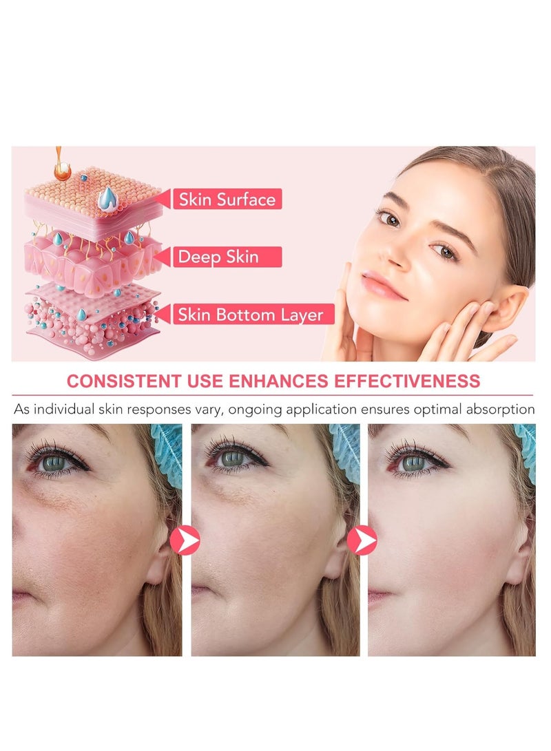 IKZEE Hydrating Collagen Face Masks, Bio-Collagen Real Deep Collagen Overnight Mask with Low Molecular Weight Collagen for Lifting, Firming, Moisturizing, Elasticity Improvement (4 Sheets Per Box) - Image 5