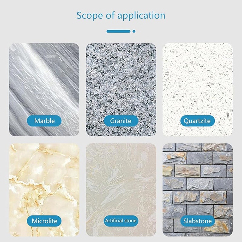 100 أداة نحت لطاحونة الزاوية مجموعة رؤوس طحن من 3 قطع للتلميع الصلب الهش - Image 4