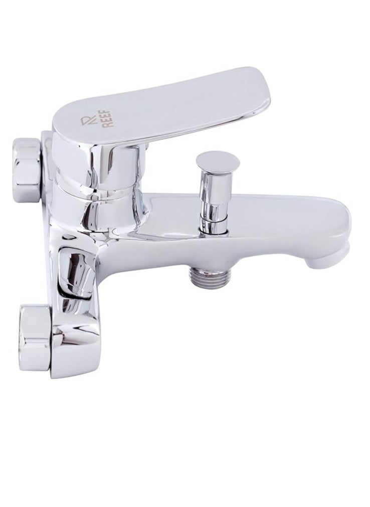 Reef - REEF Poppy Fiona Shower Mixer – Polished Chrome Finish | Single-Lever Bathtub Faucet | Water-Saving Soft Flow - Image 1