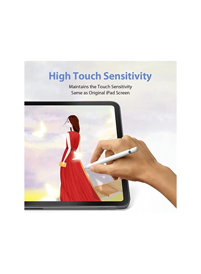 PROMASS (2Pcs) Lukione Paper-Feel Screen Protector Compatible with iPad 9th Gen (2021)/iPad 8th Gen (2020)/iPad 7th Gen (2019)/iPad Air 3 (2019) Anti-Glare Matte PET Film - Image 2