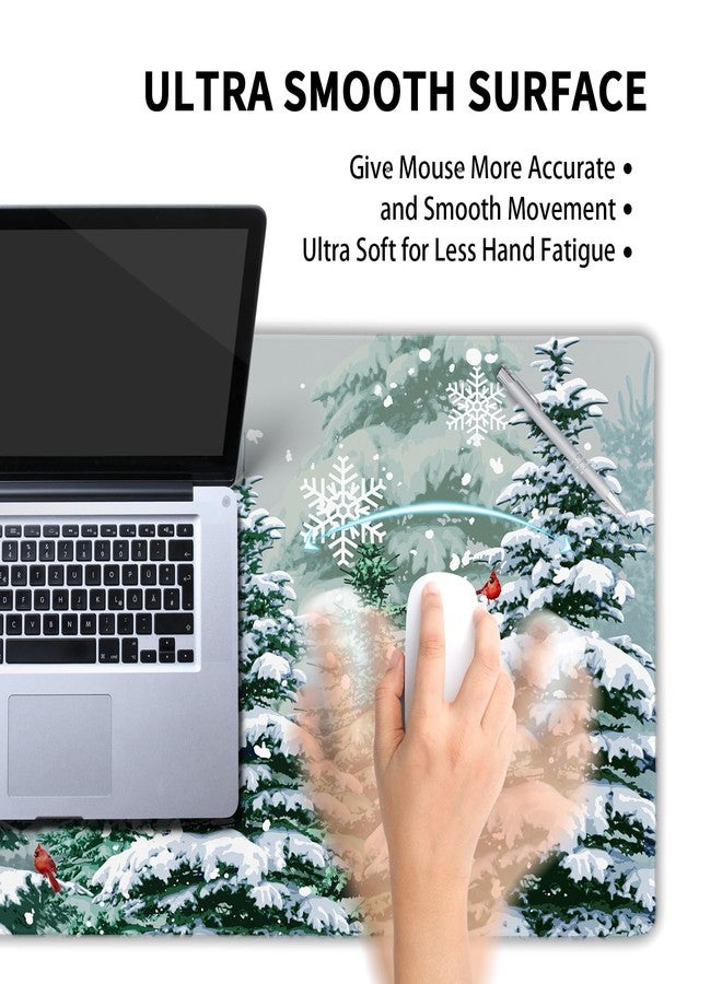 aportt Christmas Mouse Pad Green Christmas Tree Xmas Holiday Winter Extended Mousepad - Image 5