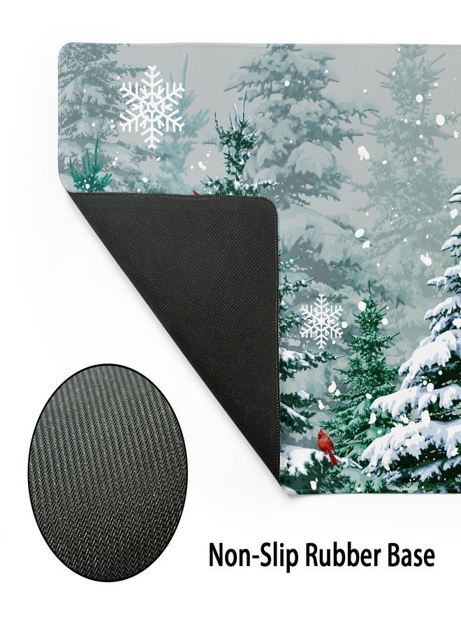 aportt Christmas Mouse Pad Green Christmas Tree Xmas Holiday Winter Extended Mousepad - Image 4