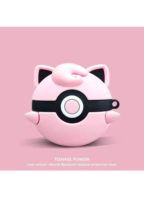 Kf Protective Cover Baokemeng Bluetooth Headset Earphone Case-Color:Fat Ding Elf Ball-Dimensions:AirPods Pro/pro2
