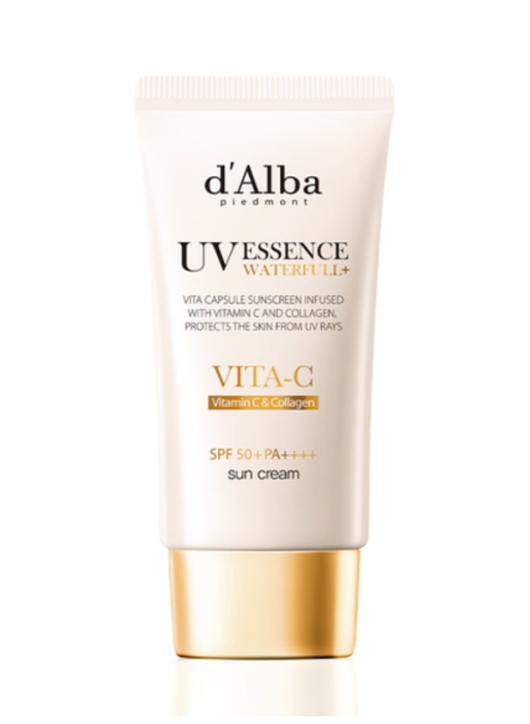 توريدن d’Alba Piedmont UV Essence Waterfull+ Vita-C Sun Cream واقي شمس كوري بفيتامين سي للترطيب والإشراق - Image 1