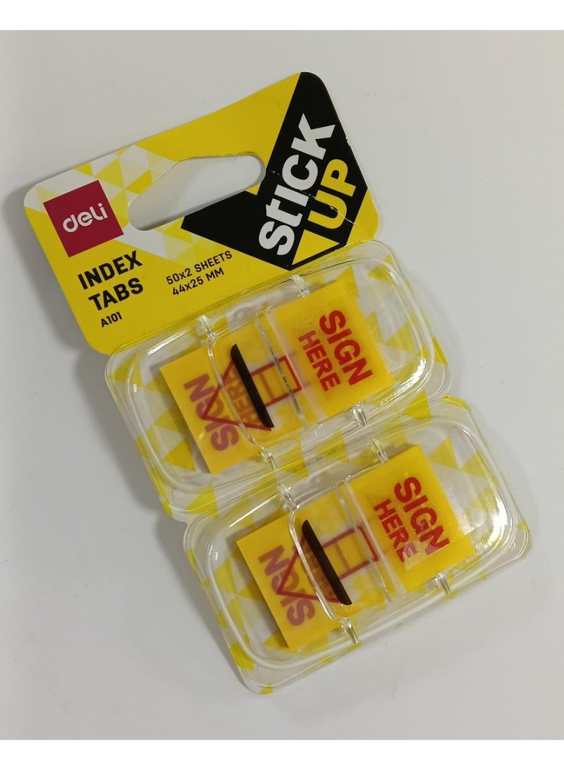 ديلي A10101 سجل هنا علامة تبويب الفهرس لاصقة - Image 1