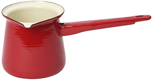 Dexam 17819184 Vintage Home Enamelware 400ml Turkish Coffee Pot, Claret Red - Image 3