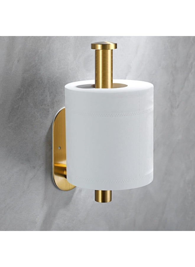 General Gold self-adhesive toilet paper holder for wall mounting, 1 SUS304 stainless steel toilet paper roll holder adjustable from 9 to 15 inches, towel holder  - Image 2