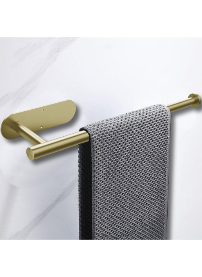 General Gold self-adhesive toilet paper holder for wall mounting, 1 SUS304 stainless steel toilet paper roll holder adjustable from 9 to 15 inches, towel holder  - Image 3