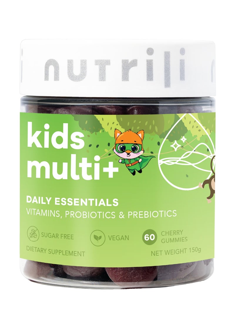 Nutrili Kids Multi+ Probiotics Sugar Free Gummies (1 month) | Overall Health and Immune Support | Vitamins, Probiotics, Prebiotics & Minerals - Image 1
