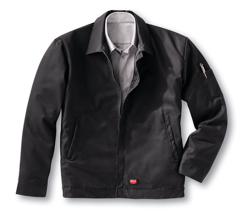 Red Kap Men's Performance Crew Jacket, Black, Small - Image 3