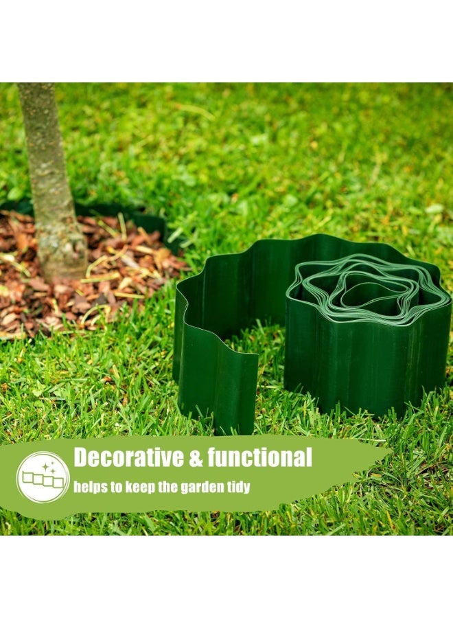 HOOKOR Plastic Garden Lawn Edging Border 15 * 900 cm, Flexible and Sturdy, Anti-corrosion, Antirust Fence for Garden Borders, Vegetable, Flower Beds,Can Be Shaped As Desired - Image 2