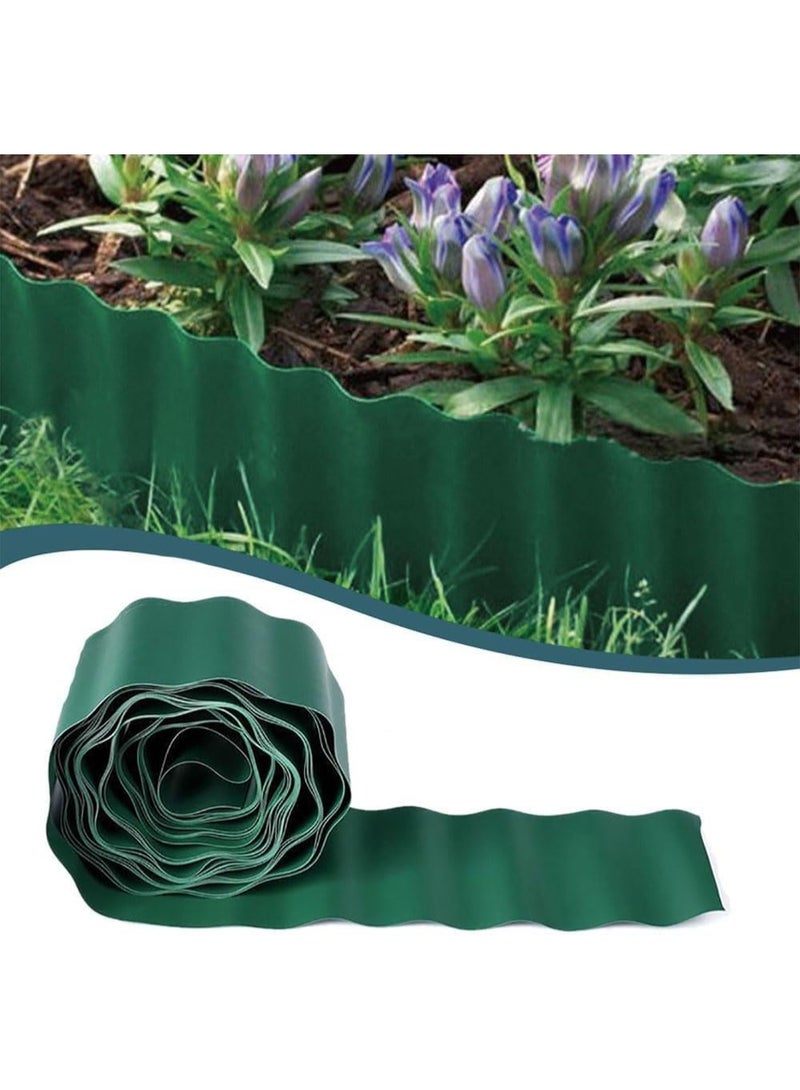 HOOKOR Plastic Garden Lawn Edging Border 15 * 900 cm, Flexible and Sturdy, Anti-corrosion, Antirust Fence for Garden Borders, Vegetable, Flower Beds,Can Be Shaped As Desired - Image 1
