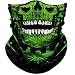 Obacle Skull Face Mask 3D Tube Mask with Seamless Durable Bandana Skeleton Design for Motorcycle Bike Riding Cycling Skull Green with White Teeth Open Mouth - Image 2