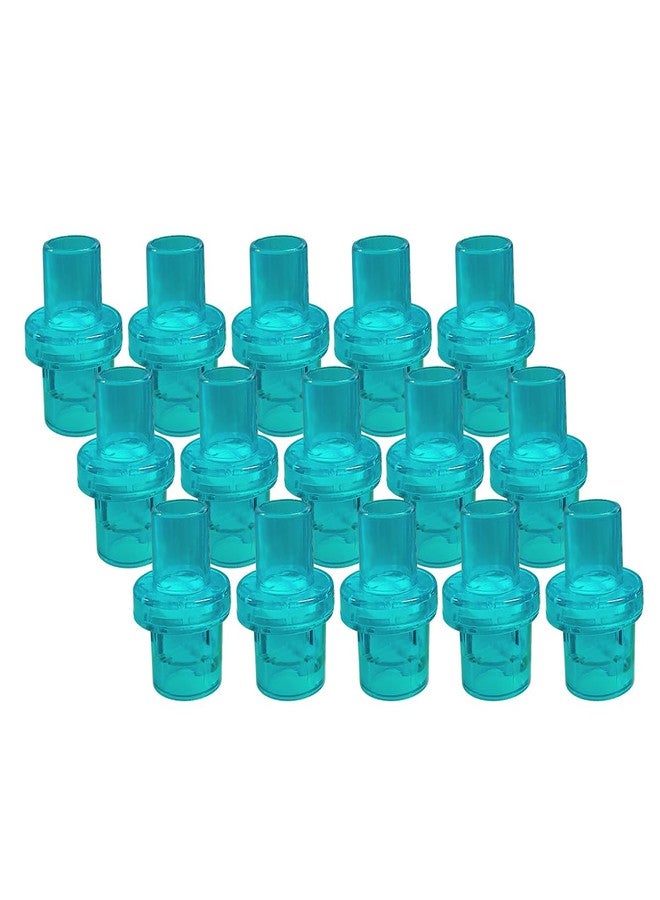 ELYSAID Pack of 100pcs CPR One Way Valves CPR Training Valve Green for Training Mask - Individually Wrapped - Image 1