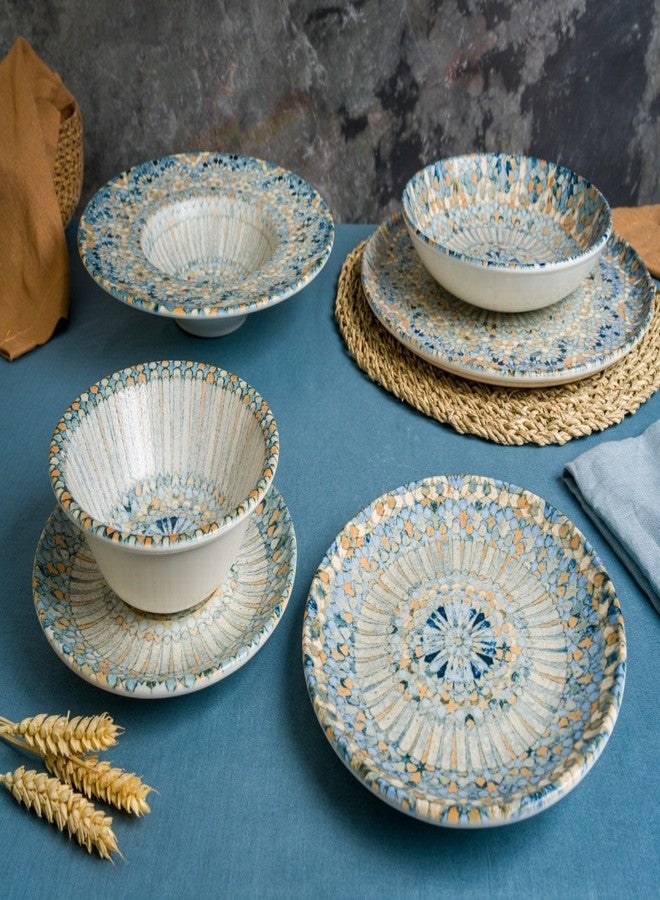 Bonna Desert Plate - Luca Mosaic - Porcelain - 17 cm - set of 6 - Image 2