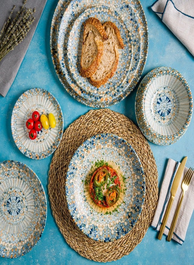 Bonna Desert Plate - Luca Mosaic - Porcelain - 17 cm - set of 6 - Image 3