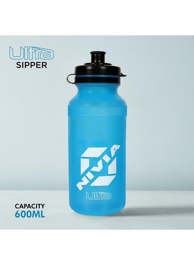 Nivia Nivia Ultra 600ML Polyvinyl Chloride Sipper (Blue,Pack of 1)  - Image 2