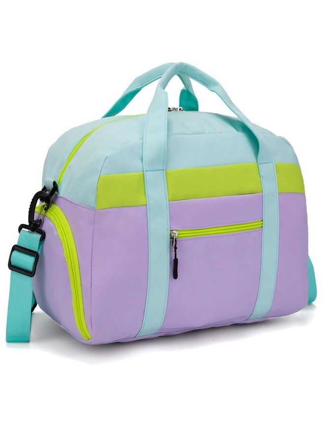 HawLander Kids Duffle Bag for Boys or Girls, Fit School Practice, or Overnight Travel, Light Green, Colour - Image 1