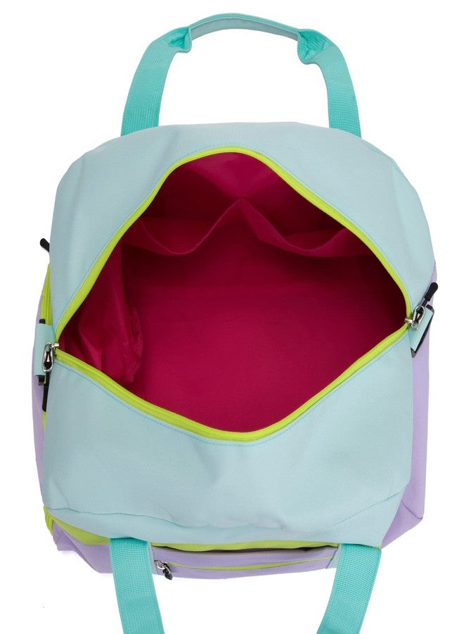HawLander Kids Duffle Bag for Boys or Girls, Fit School Practice, or Overnight Travel, Light Green, Colour - Image 3