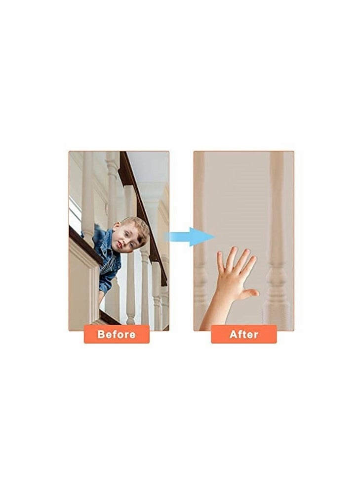 KASTWAVE Child/Pet Safety Net,Durable Banister Guards for Kids Safety - Image 2