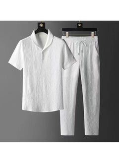 NIBEMINENT New Short Sleeved Long Pants Casual Sports Set 