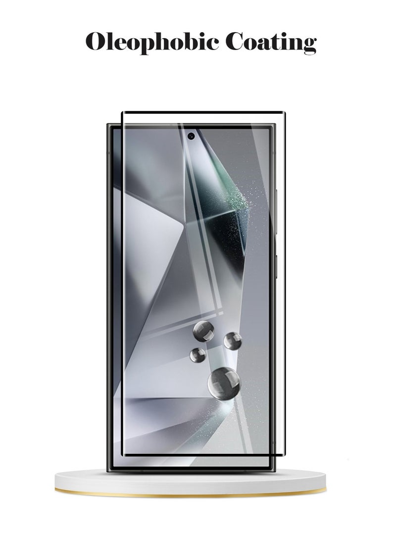 Techie حماية شاشة زجاجية مقسّاة كاملة من سامسونج جالاكسي S24 ألترا 2024 بصلابة 10H HD - مضادة للخدش، مضادة لبصمات الأصابع، وتقنية خالية من الفقاعات - Image 3