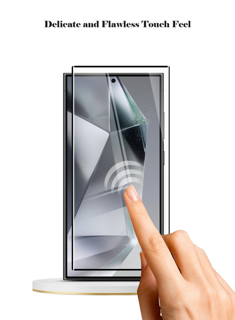 Techie حماية شاشة زجاجية مقسّاة كاملة من سامسونج جالاكسي S24 ألترا 2024 بصلابة 10H HD - مضادة للخدش، مضادة لبصمات الأصابع، وتقنية خالية من الفقاعات - Image 4
