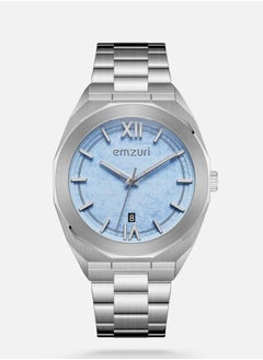 Silver steel men's watch