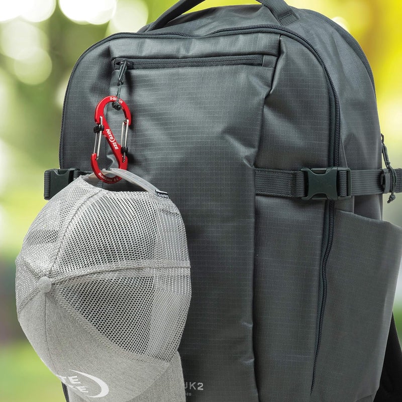 NiteIze S-Biner SlideLock Stainless Steel Dual Locking Carabiner - S-Biner Key Holder with Locking Gate - Carabiner Organizer for Keys & Camping Accessories - Assorted Sizes, Assorted Colors (3 Pack) - Image 5