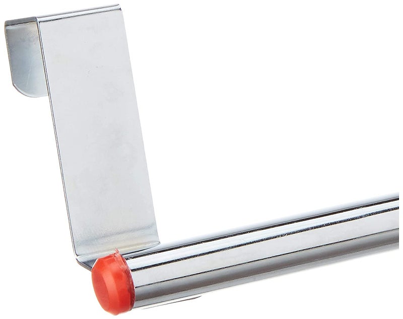 Dr. Over Cabinet Door Kitchen Towel Holder, Stainless Steel Towel Holder, Cabinet Hanger, Towel Bar (Length : 23 cm) (Silver-Red, Pack of 1) - Image 5