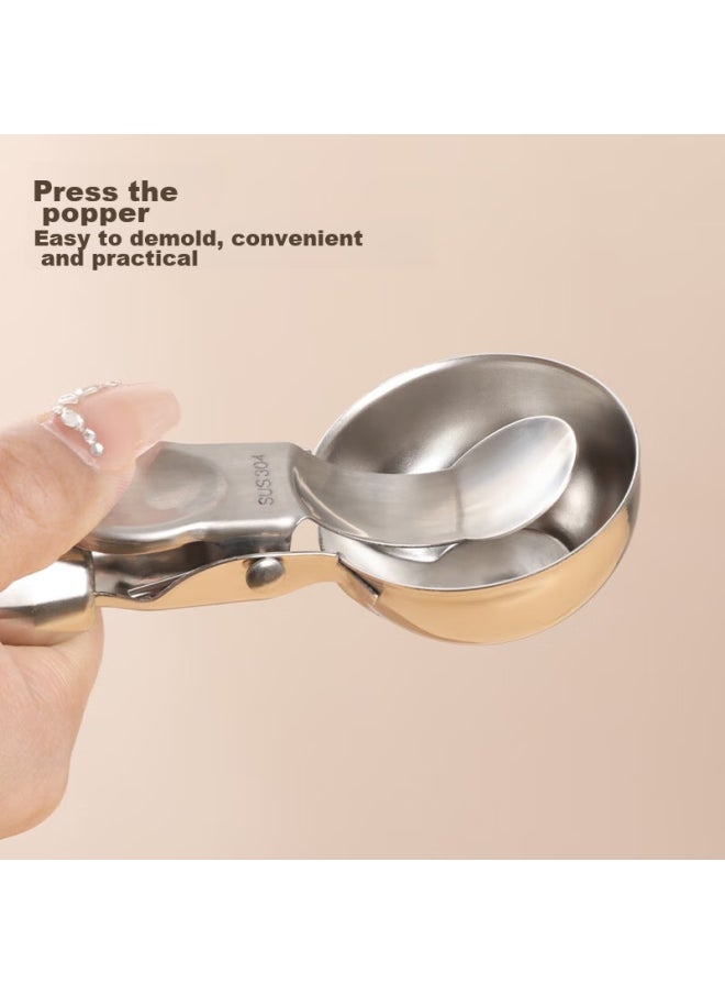 Bai Jie Baijie 304 Stainless Steel Ice Cream Scoop, Ball Maker, Ice Cream Scoop, Ball Maker, Dessert Ball Scoop  - Image 3