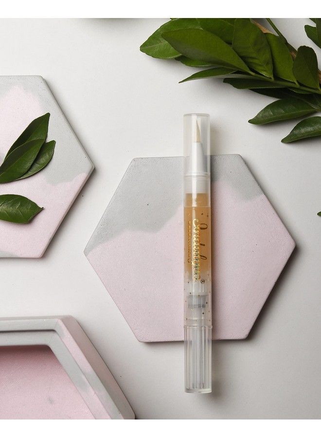 Indulgeo ESSENTIALS Pout It 24K Gold Lip Oil 3.5Ml ; Natural Plump Pout Lips ; Brightening Lip Solution ; Relieves Dry Lips ; 24Kgold Flakes ; Cinnamon Oil Jamaican Coffee Beans ; Gold Lip Oil - Image 4