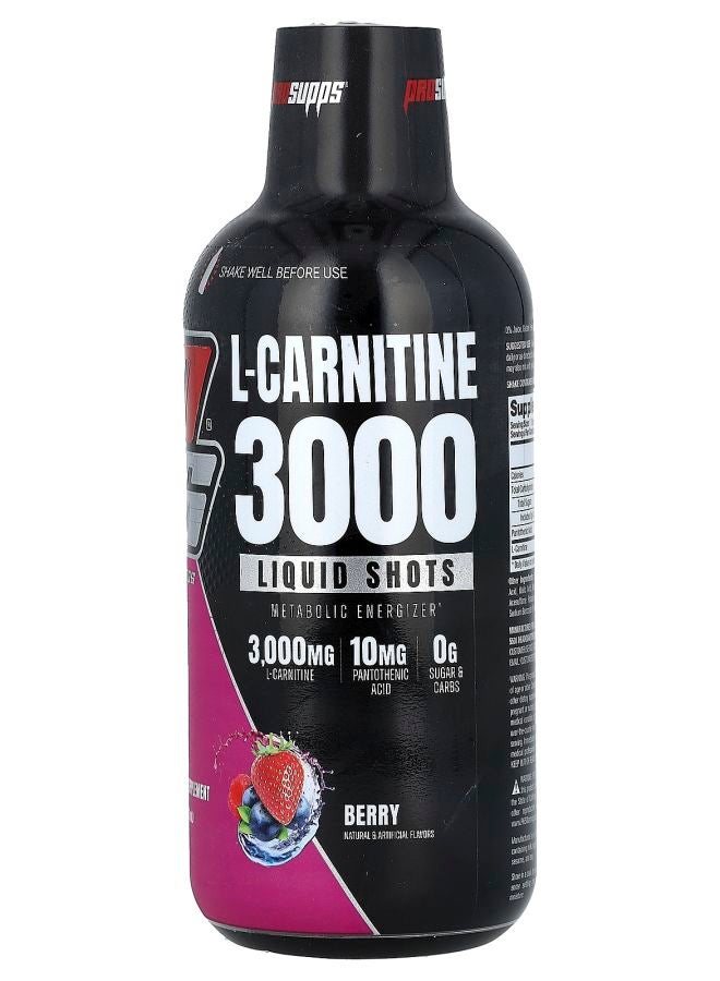ProSupps L-Carnitine 3000 Liquid Shots Berry 16 fl oz (473 ml)