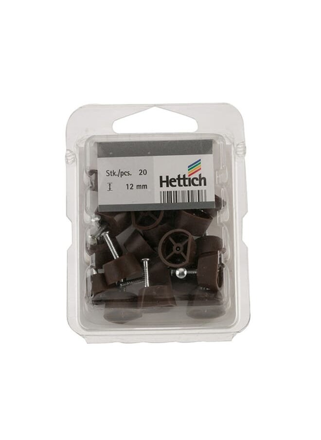 Hettich 3 Cubic Wall Shelves - Brown 