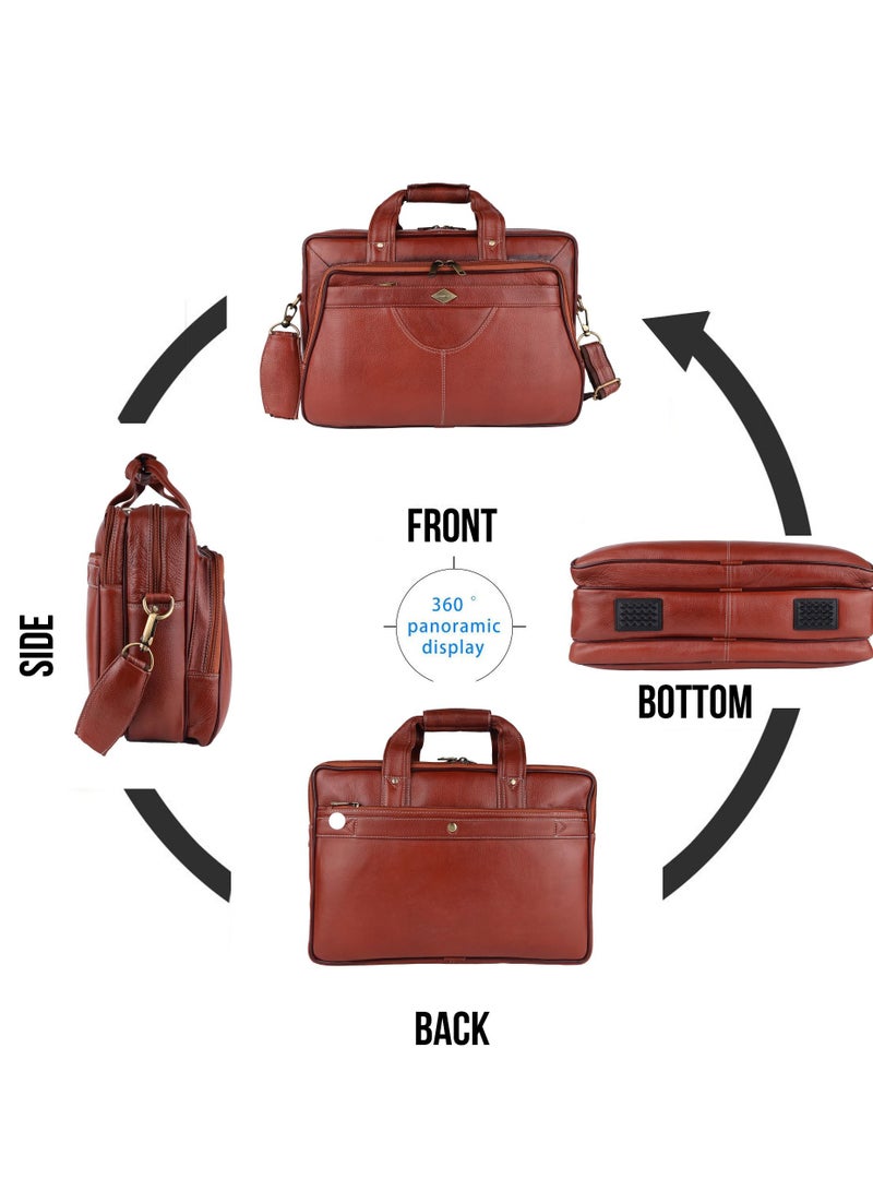 LAVERI LEATHER Genuine Leather Office And Travel Document Laptop bag Style 437 A  - Image 4