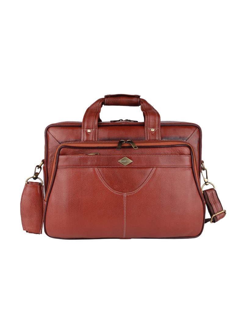 LAVERI LEATHER Genuine Leather Office And Travel Document Laptop bag Style 437 A  - Image 1